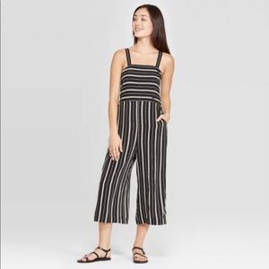 Women’s Striped Cropped Jumpsuit